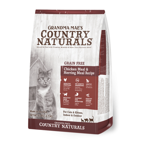 6磅 CountryNaturals Grain Free Chicken & Herring 無穀物雞肉鯡魚幼貓及成貓糧, 美國製造